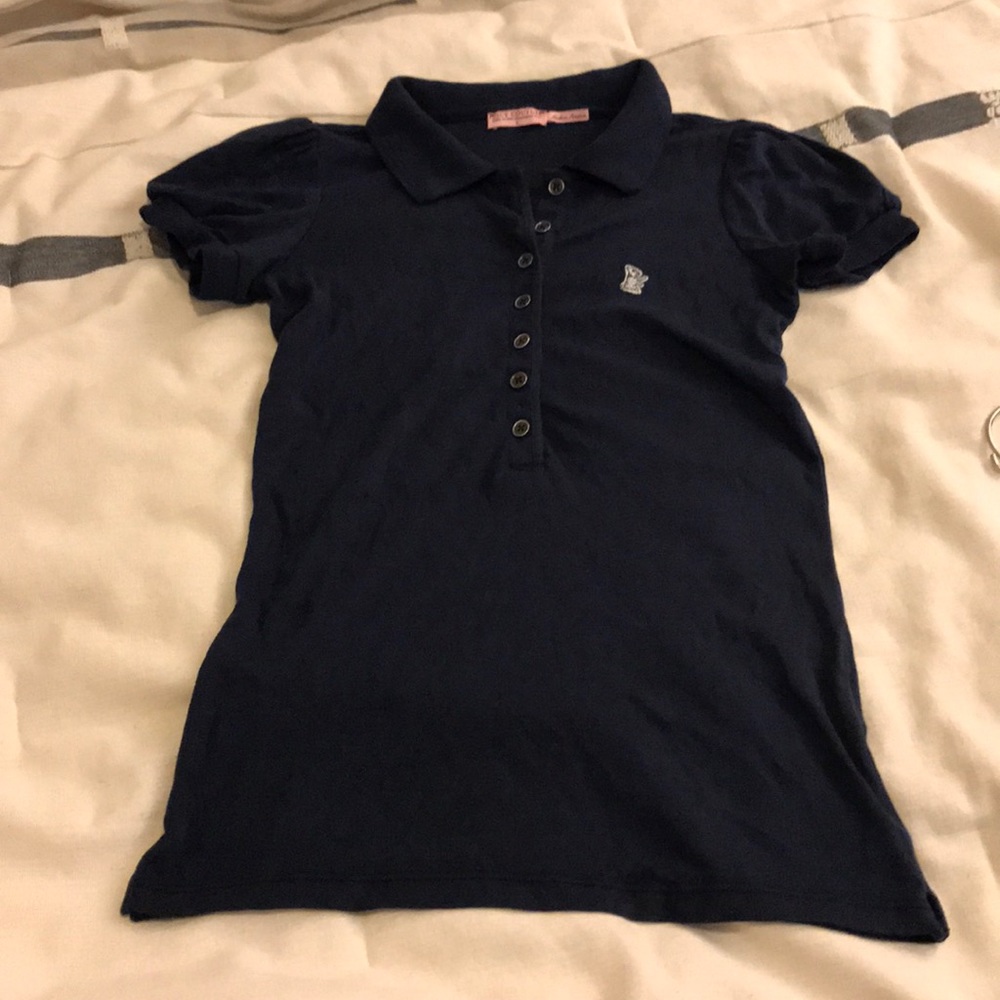 Vintage Juicy Couture lady puffy shoulders polo